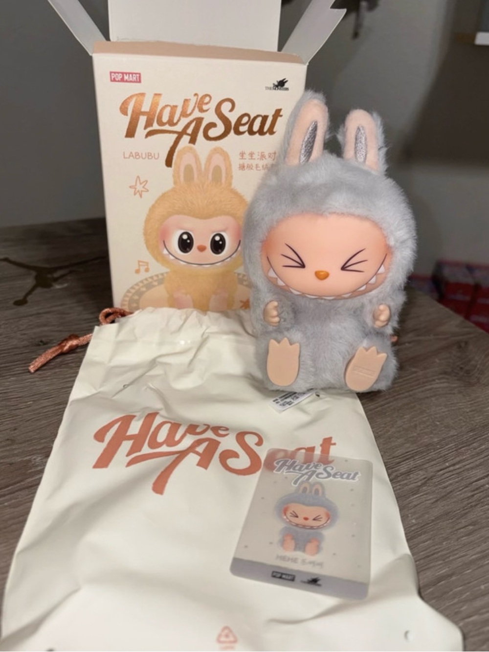 AUTHENTIC POP MART The Monsters Have A Seat Plush Pendant Labubu - Hehe